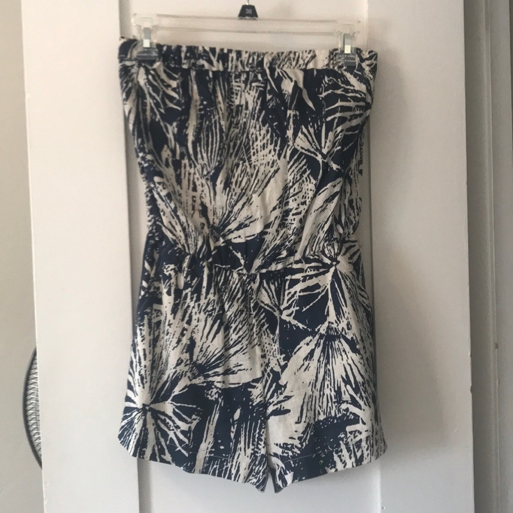 Firecracker strapless romper